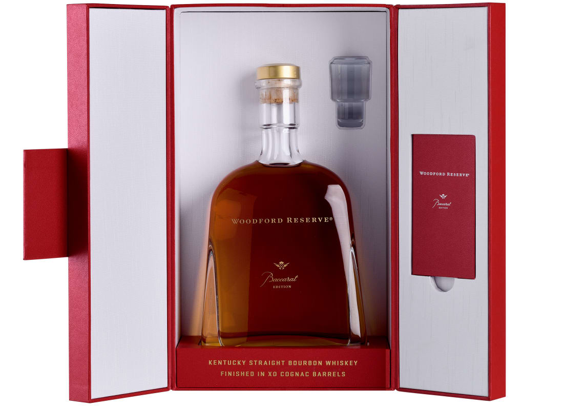 Woodford Reserve Baccarat Edition Bourbon Whiskey packaging tbd Front Bottle Shot