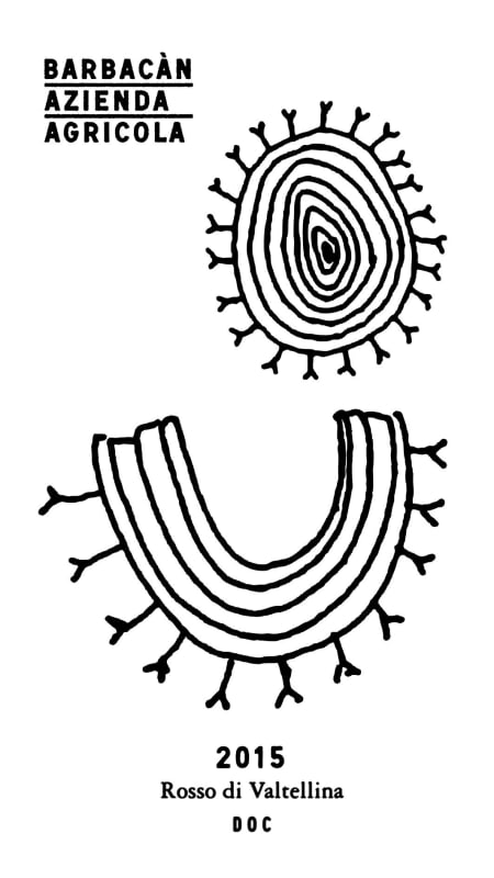 Azienda Agricola Barbacan Rosso Di Valtellina 2015 Front Label