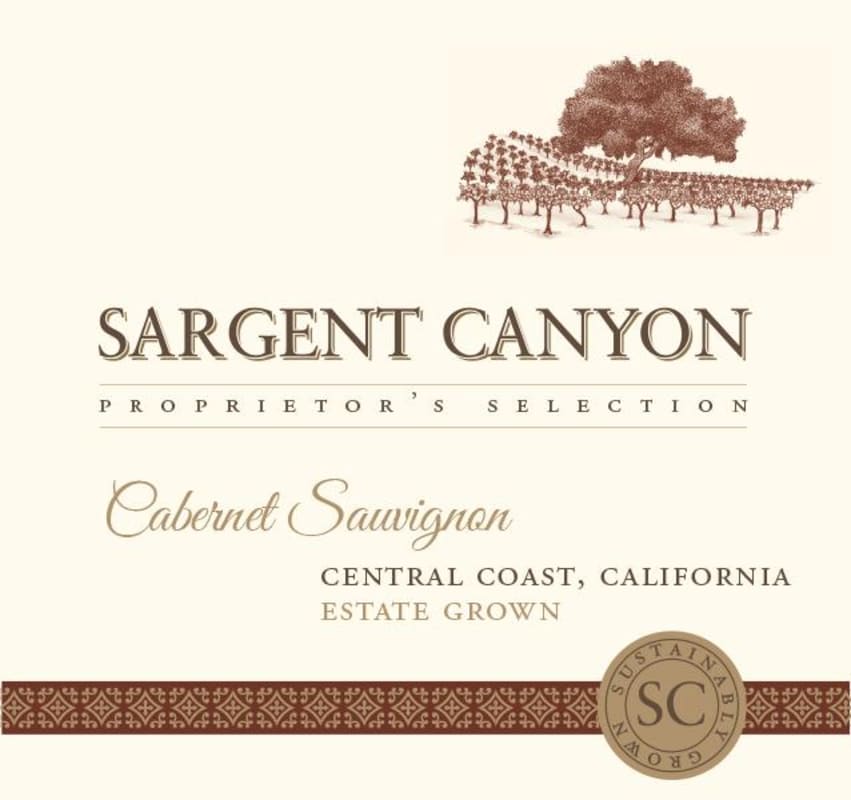 Sargent Canyon Proprietor's Selection Cabernet Sauvignon 2015 Front Label