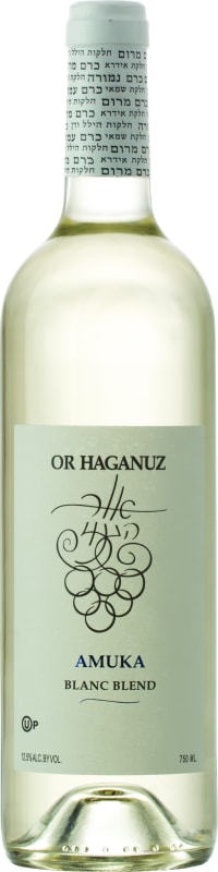 Or Haganuz Amuka Blanc Blend (OU Kosher) 2023 Front Bottle Shot