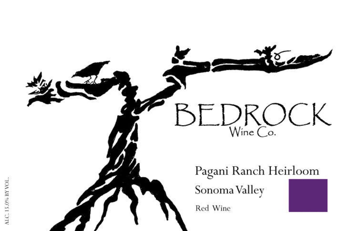 Bedrock Wine Company Pagani Ranch Heirloom 2013 Front Label