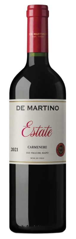 De Martino Estate Carmenere 2021 Front Bottle Shot