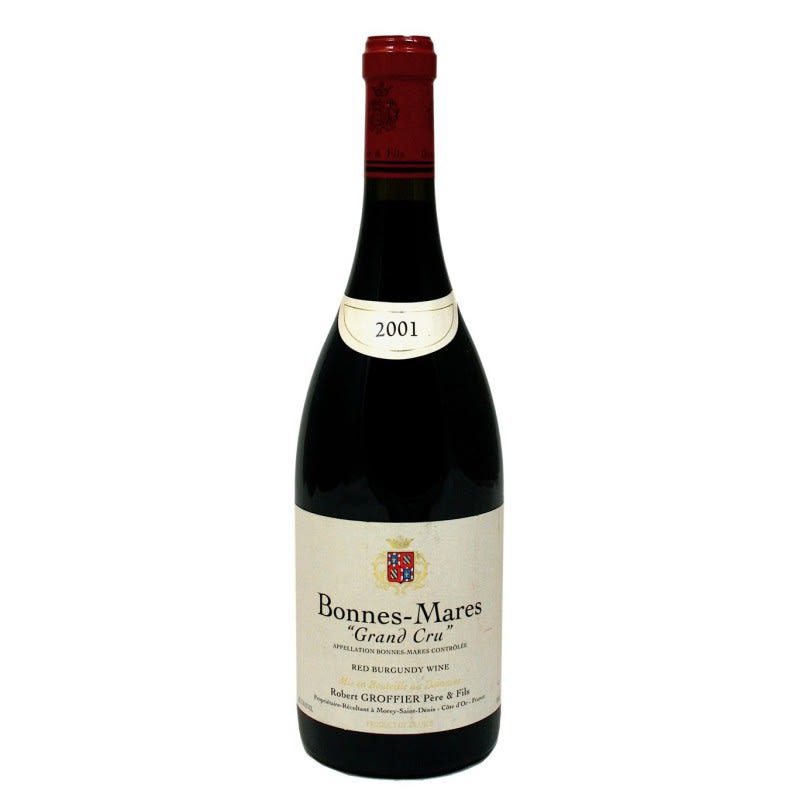 Domaine Robert Groffier Bonnes Mares Grand Cru 2001 Front Bottle Shot
