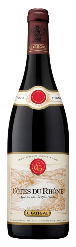 E. Guigal Cotes du Rhone Rouge (375ML half-bottle) 2016 Front Bottle Shot