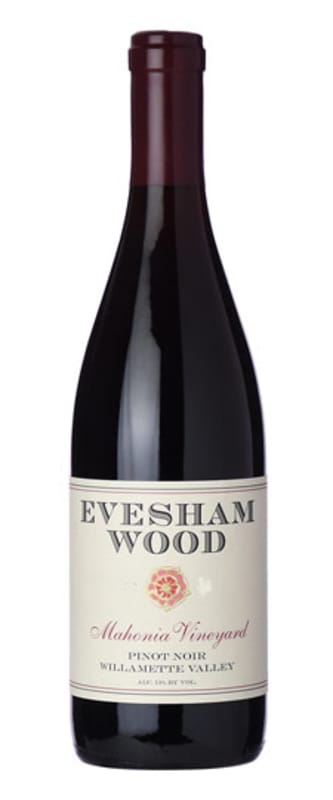 Evesham Wood Mahonia Vineyard Pinot Noir 2014 Front Bottle Shot