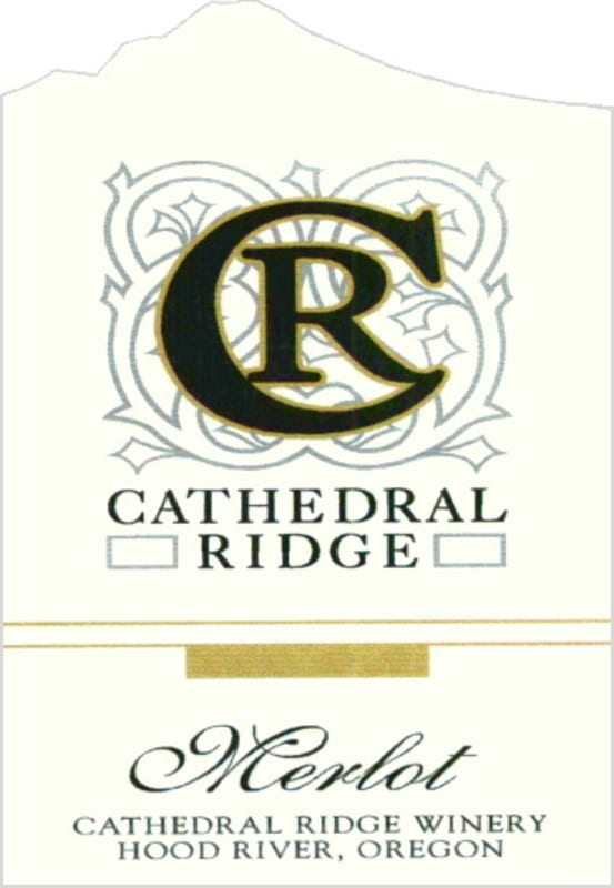 Cathedral Ridge Winery Merlot 2014 Front Label