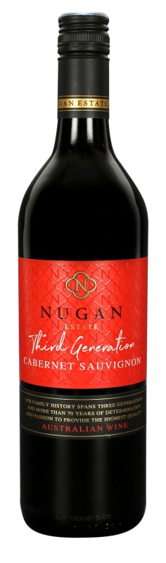 Nugan Estate Third Generation Cabernet Sauvignon 2018 Front Bottle Shot