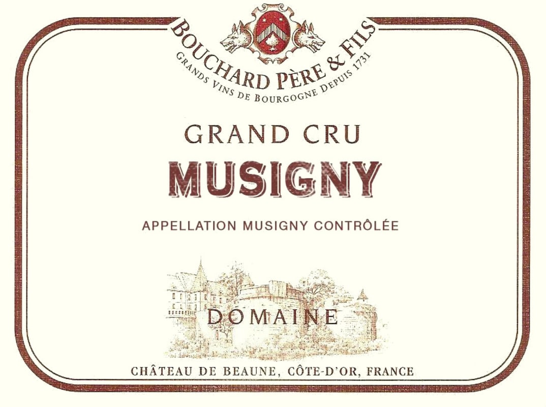 Bouchard Pere & Fils Musigny Grand Cru 1982 Front Label