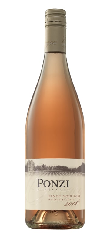Ponzi Pinot Noir Rose 2018 Front Bottle Shot