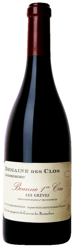 Domaine des Clos Beaune Les Greves Premier Cru 2016 Front Bottle Shot
