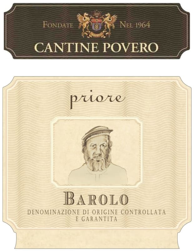 Cantine Povero Barolo Priore 2012 Front Label