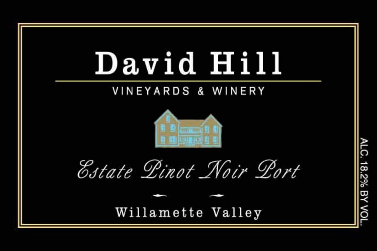 David Hill Winery Estate Port Pinot Noir 2009 Front Label
