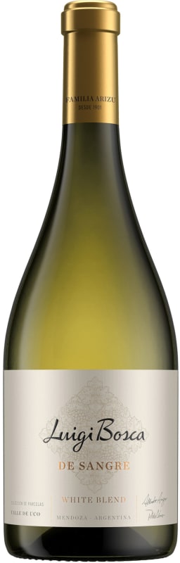 Luigi Bosca De Sangre White Blend 2022 Front Bottle Shot