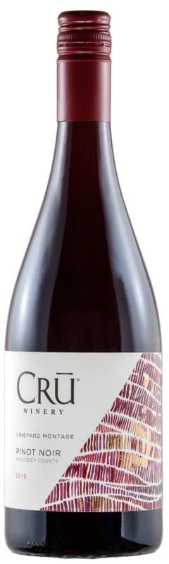 CRU Winery Montage Vineyard Pinot Noir 2019 Front Bottle Shot