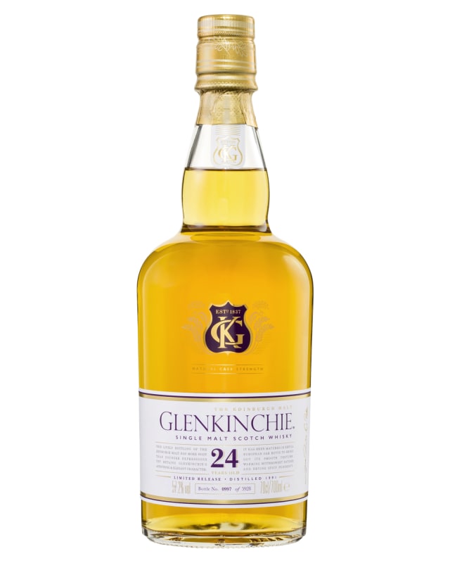 Glenkinchie 24 Year Single Malt Scotch Whisky Front Bottle Shot