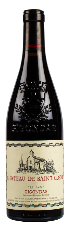Chateau de Saint Cosme Gigondas Le Claux 2023 Front Bottle Shot