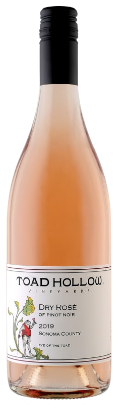 Toad Hollow Eye of the Toad Dry Rose of Pinot Noir 2019 Front Bottle Shot