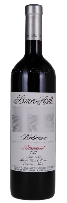 Ceretto Barbaresco Asili Bernardot 2007 Front Bottle Shot