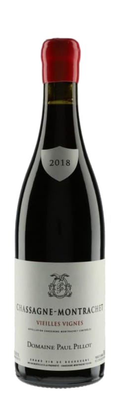 Domaine Paul Pillot Chassagne-Montrachet Vieilles Vignes 2018 Front Bottle Shot