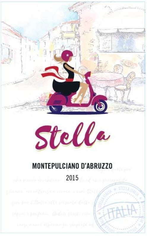 Stella Montepulciano d'Abruzzo 2015 Front Label