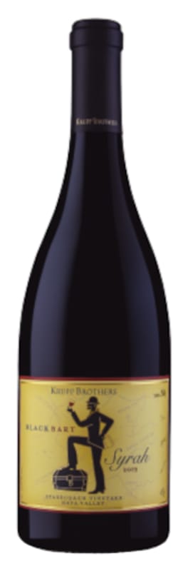 Krupp Brothers Estates Black Bart Stagecoach Vineyard Syrah 2019 Front Bottle Shot