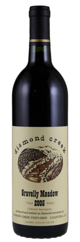 Diamond Creek Gravelly Meadow Cabernet Sauvignon 2005 Front Bottle Shot