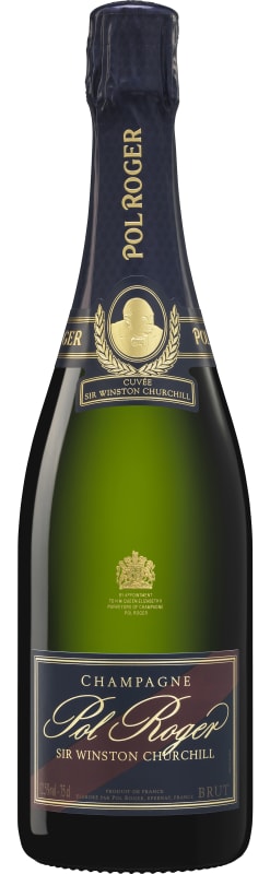 Pol Roger Sir Winston Churchill Brut with Gift Box 2018 Front Bottle Shot