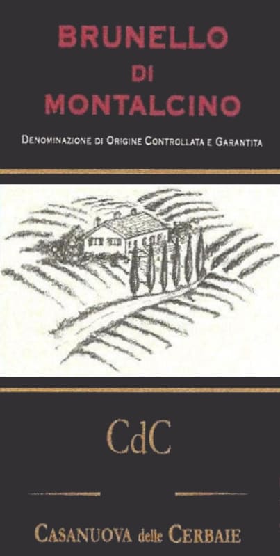 Casanuova delle Cerbaie Brunello di Montalcino 2009 Front Label