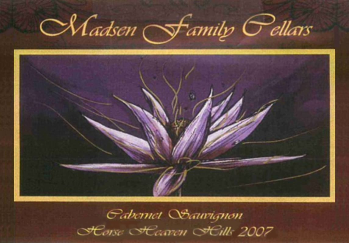Madsen Family Cellars Horse Heaven Hills Cabernet Sauvignon 2007 Front Label