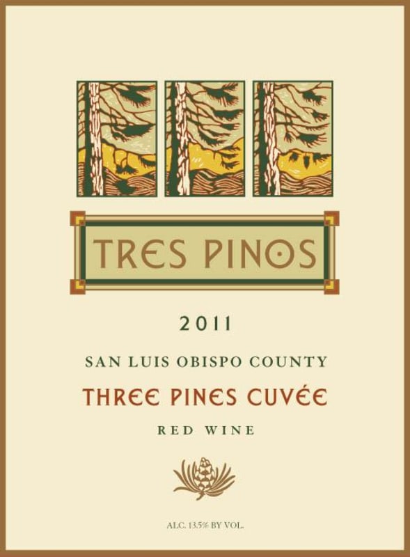 Tres Pinos Three Pines Cuvee 2011 Front Label