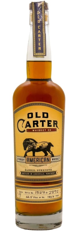 Old Carter Straight American Whiskey Batch 9 Front Bottle Shot