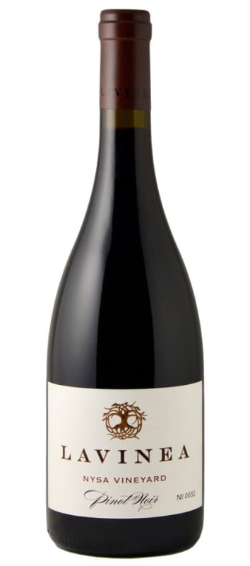 Lavinea Nysa Vineyard Pinot Noir 2016 Front Bottle Shot