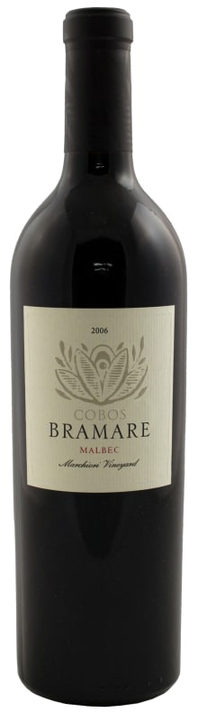 Vina Cobos Bramare Marchiori Vineyard Malbec 2006 Front Bottle Shot