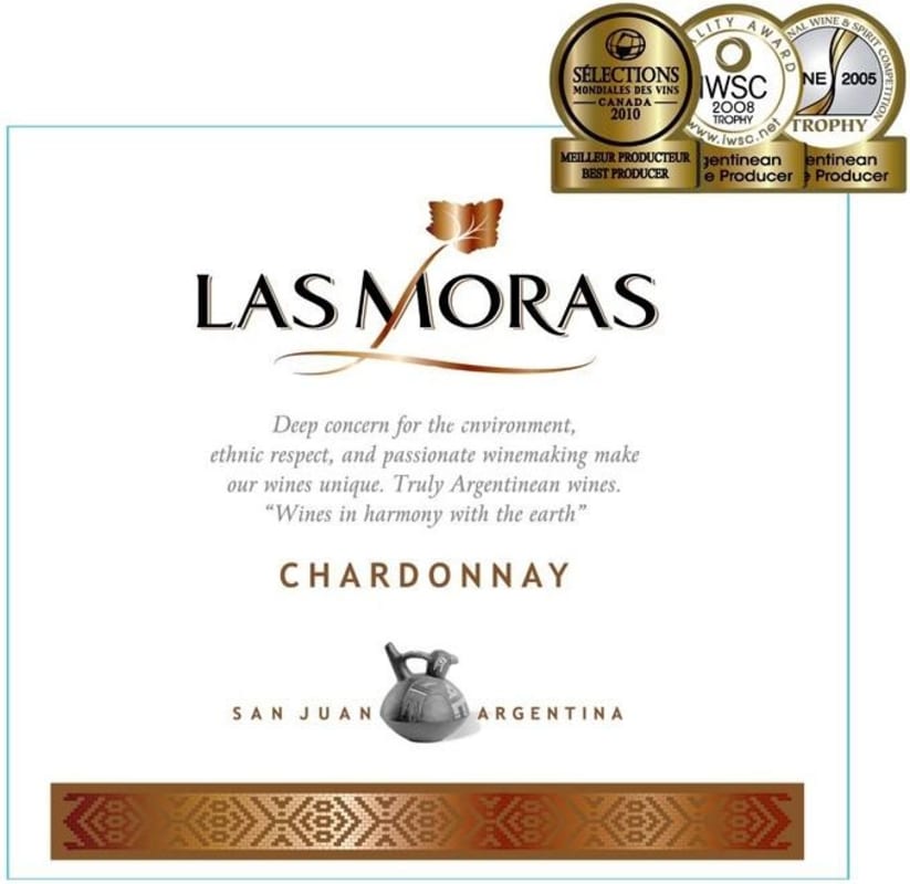 Finca Las Moras Chardonnay 2015 Front Label