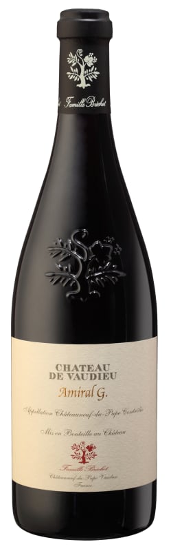 Chateau de Vaudieu Chateauneuf-du-Pape Amiral G 2012 Front Bottle Shot