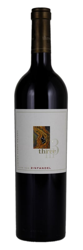 Three Wine Company Live Oak Zinfandel 2016 Front Bottle Shot