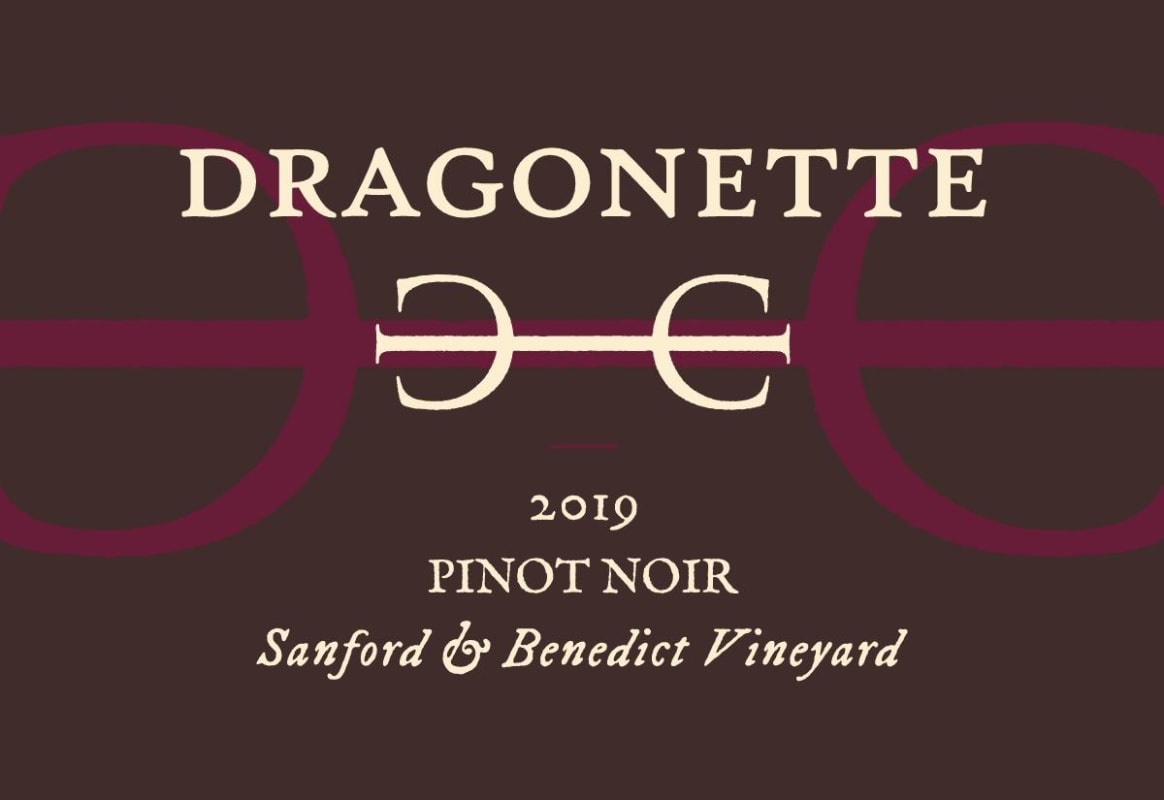 Dragonette Cellars Sanford and Benedict Vineyard Pinot Noir 2019 Front Label