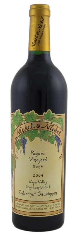 Nickel & Nickel Regusci Vineyard Block 4 2004 Front Bottle Shot