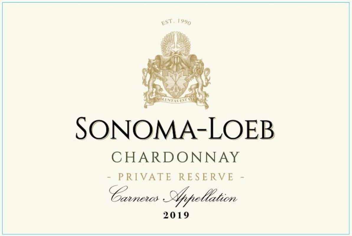 Sonoma-Loeb Private Reserve Chardonnay 2019 Front Label