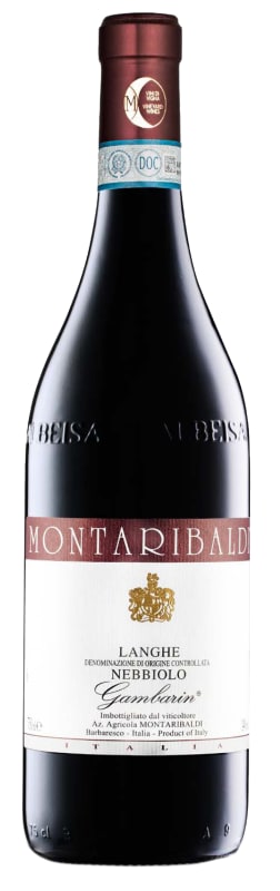 Montaribaldi Langhe Gambarin Nebbiolo 2023 Front Bottle Shot