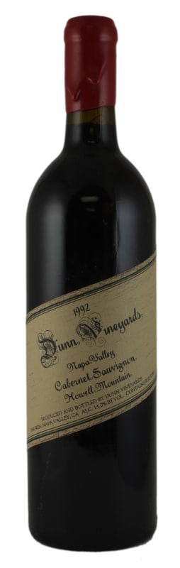 Dunn Napa Valley Cabernet Sauvignon 1992 Front Bottle Shot