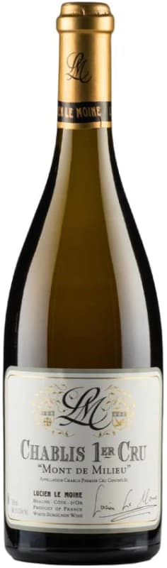 Lucien Le Moine Chablis Mont de Milieu Premier Cru 2020 Front Bottle Shot