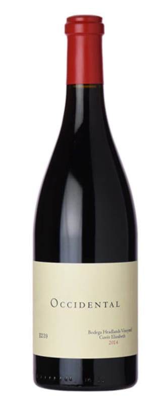 Occidental Bodega Headlands Cuvee Elizabeth Pinot Noir 2014 Front Bottle Shot