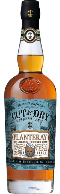 Planteray Cut & Dry Coconut Rum Front Bottle Shot