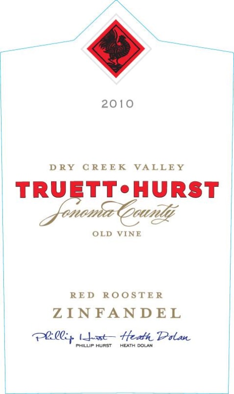 Truett Hurst Red Rooster Old Vine Zinfandel 2010 Front Label
