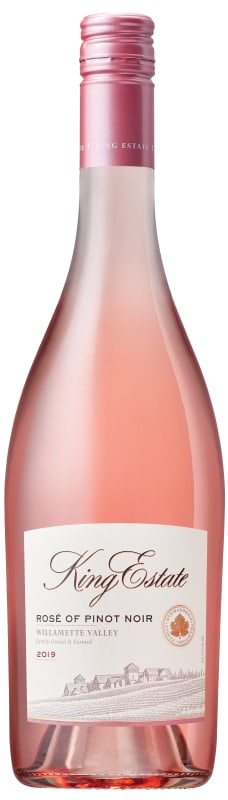 King Estate Willamette Valley Rose of Pinot Noir 2019 Front Bottle Shot