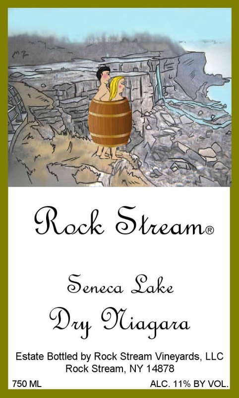 Rock Stream Vineyards Dry Niagara 2015 Front Label