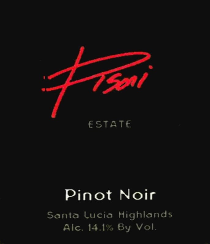 Pisoni Vineyards Estate Pinot Noir 2000 Front Label