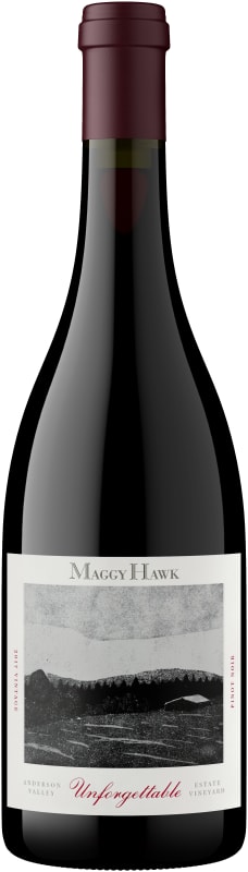 Maggy Hawk Unforgettable Pinot Noir 2017 Front Bottle Shot