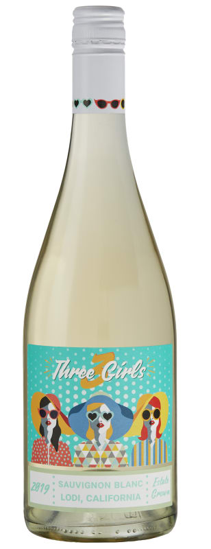3 Girls Sauvignon Blanc 2019 Front Bottle Shot